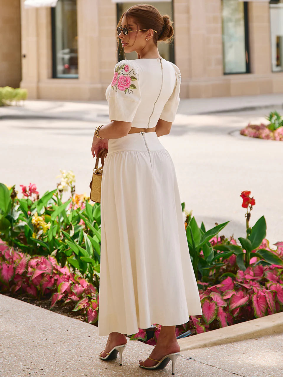 Conjunto Rosali Midi em Linho Misto