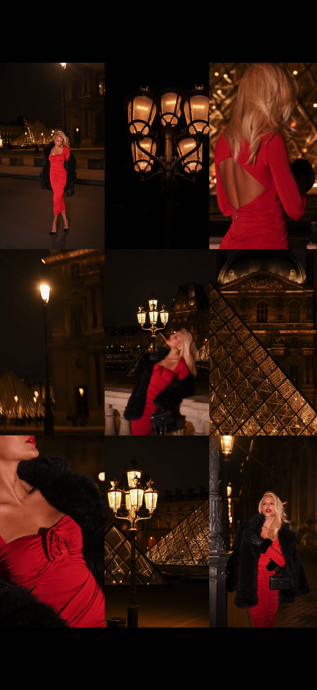 Vestido Midi Drapeado Vermelho by Nicole Rocha