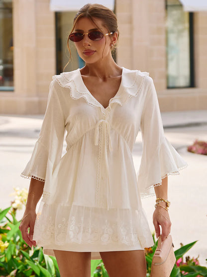 Bata Boho Chic Off-White Summer