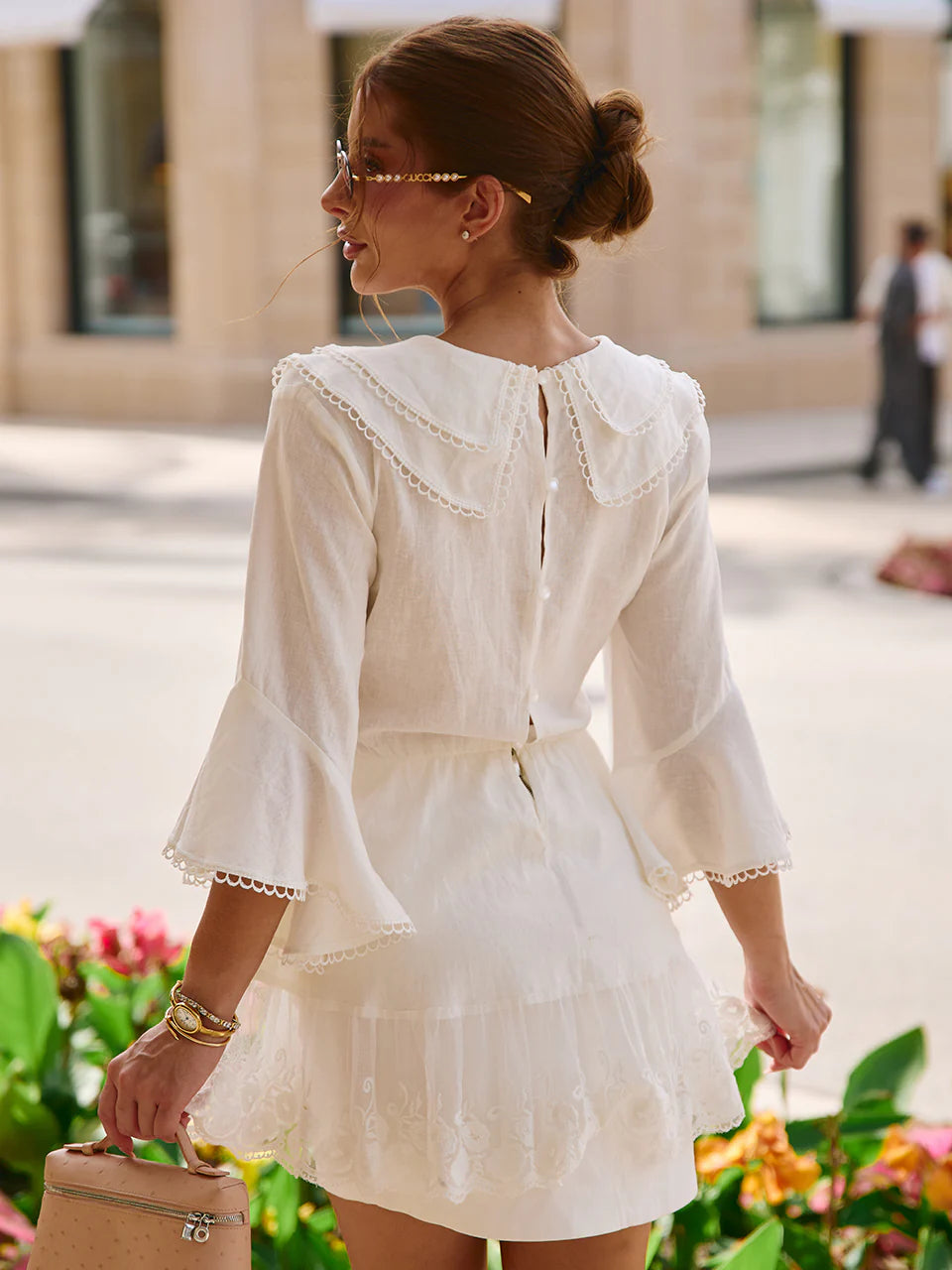 Bata Boho Chic Off-White Summer