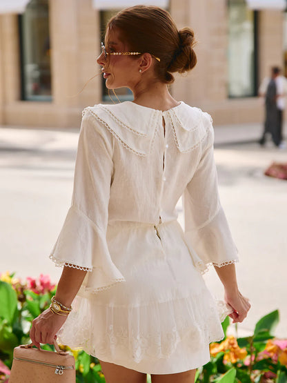 Bata Boho Chic Off-White Summer