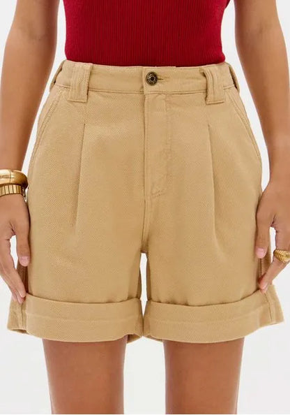Bermuda Sarja Comfort Cintura Média