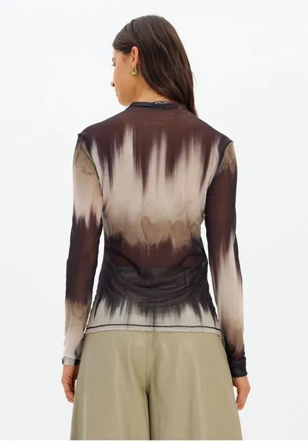 Blusa Manga Longa Gola Alta
