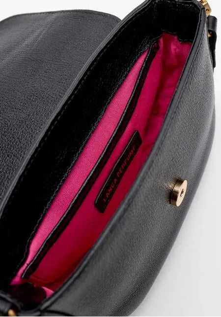 Bolsa Crossbody Couro Com Maxi Fivela