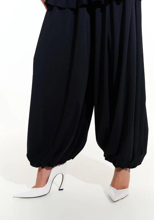 Calça Aladim Peplum - Preto