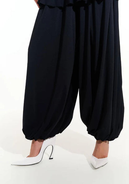 Calça Aladim Peplum - Preto