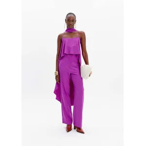 Calça Alfaiataria Full Length Purple