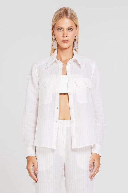 Camisa Denise - Vanilla/valsa