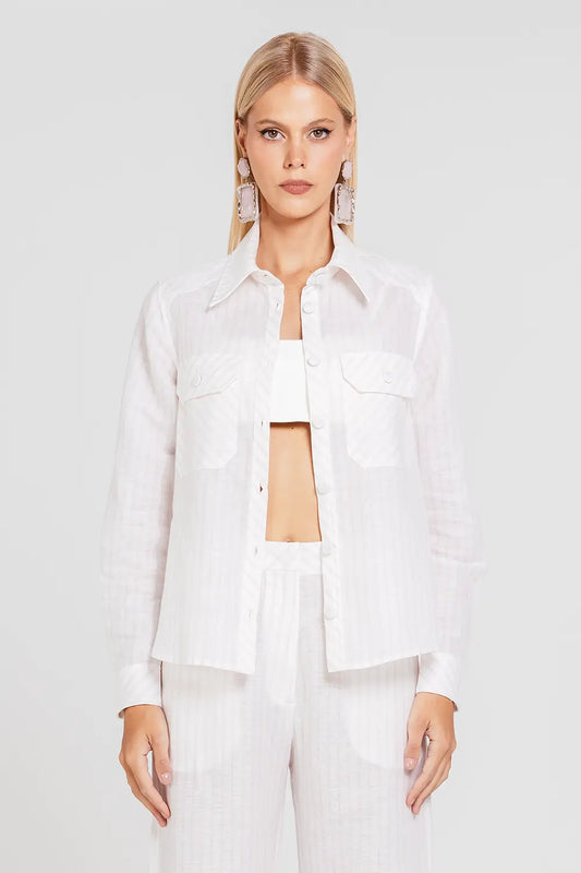 Camisa Denise - Vanilla/valsa