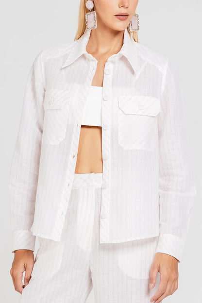 Camisa Denise - Vanilla/valsa