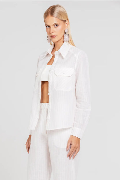 Camisa Denise - Vanilla/valsa