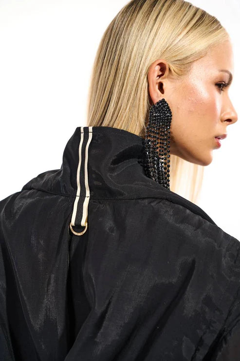 Casaco Trench Coat C/ Capuz Leve Transparência