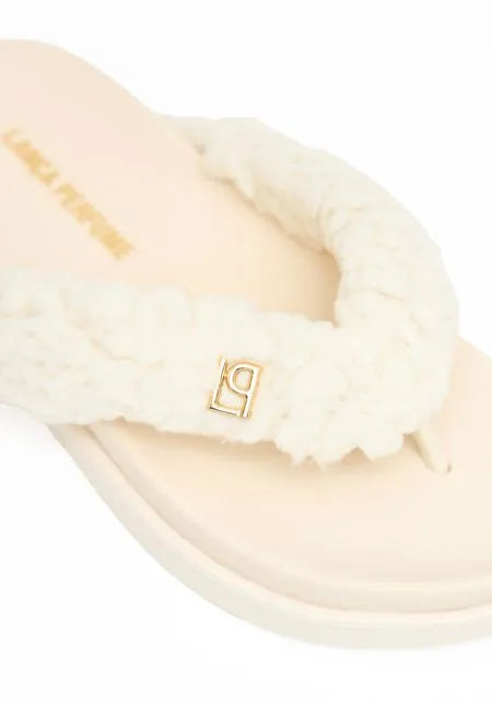 Chinelo De Pelos Com Logo
