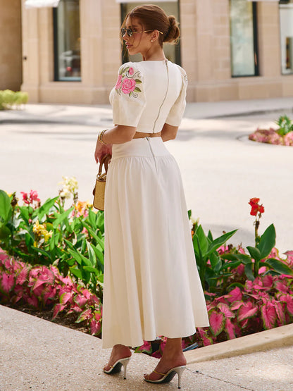 Conjunto Rosali Midi em Linho Misto