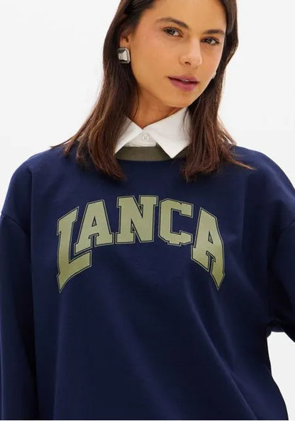 Moletom Manga Longa Com Gola