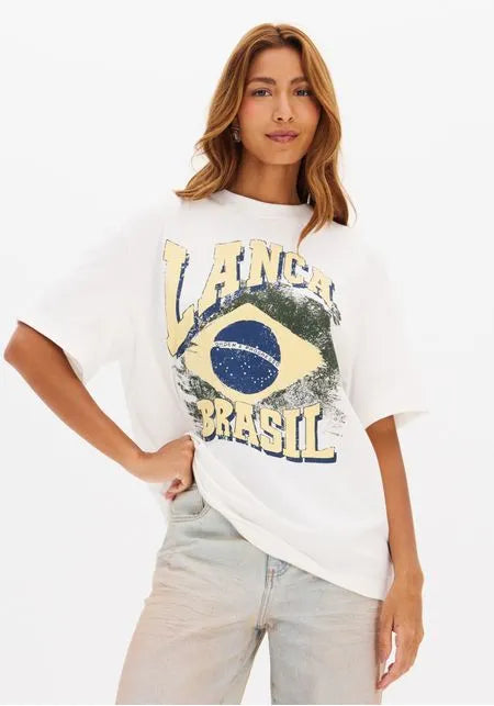 T-Shirt Oversized Manga Curta