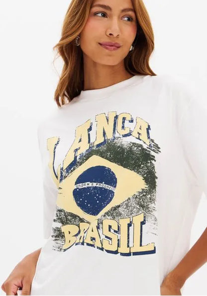 T-Shirt Oversized Manga Curta