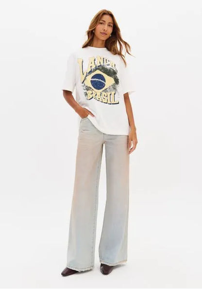 T-Shirt Oversized Manga Curta