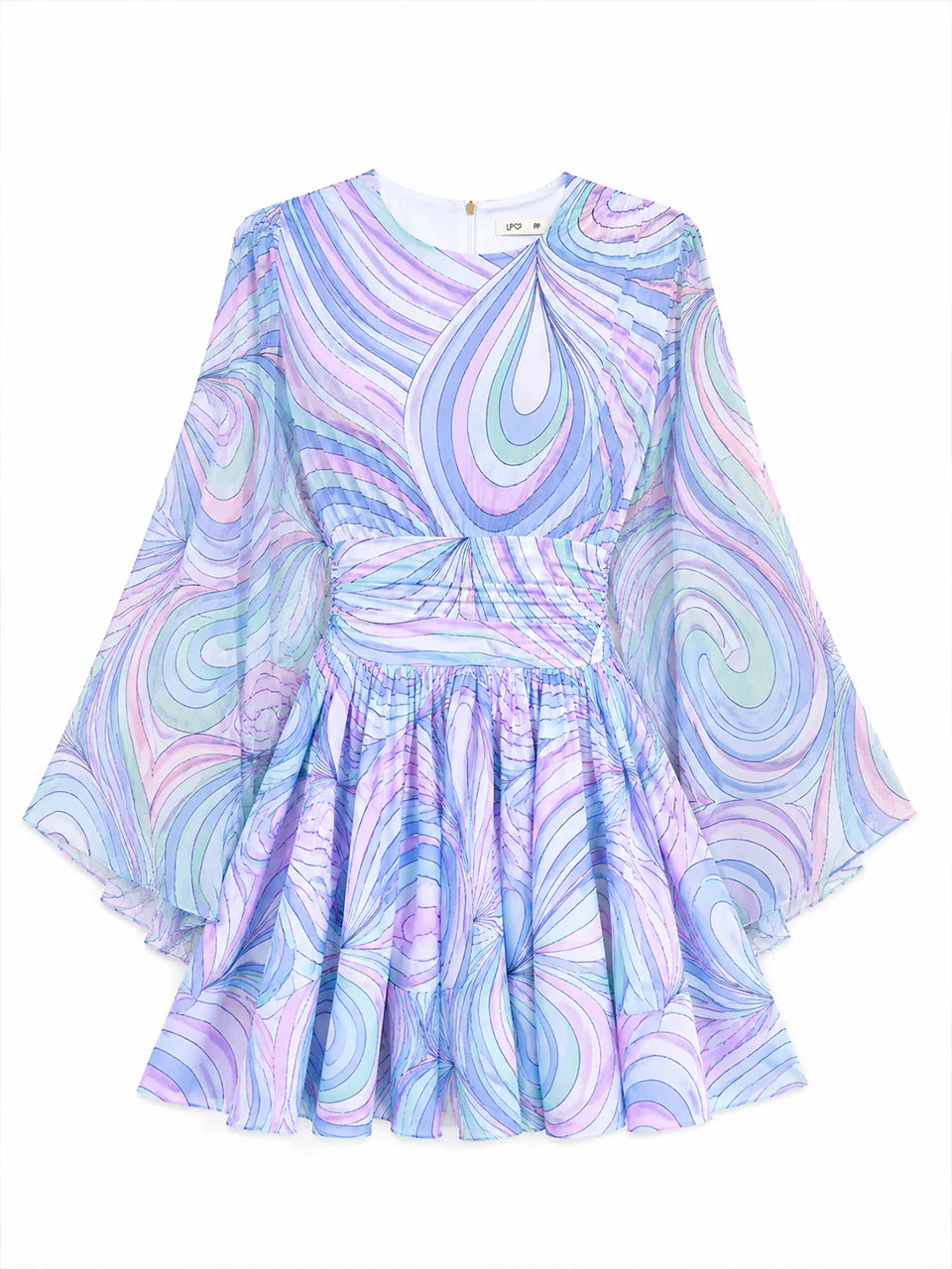 Vestido Bayswater Curto Estampado em Tule