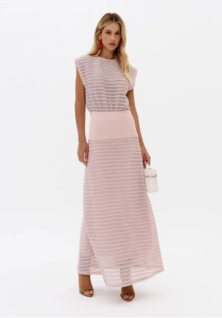 Vestido Evasê De Renda