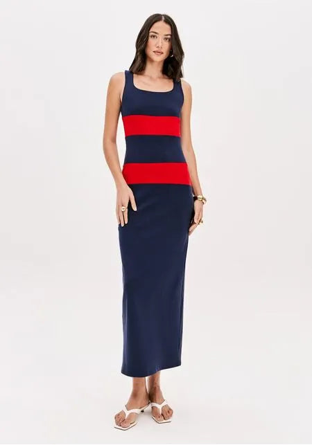 Vestido LP Super Midi Com Recortes