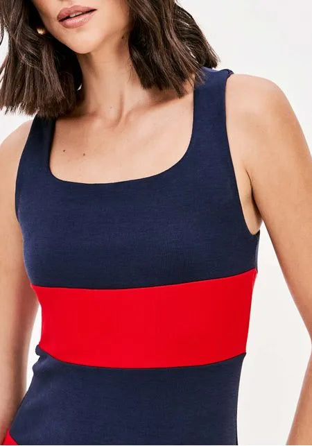 Vestido LP Super Midi Com Recortes