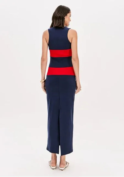 Vestido LP Super Midi Com Recortes