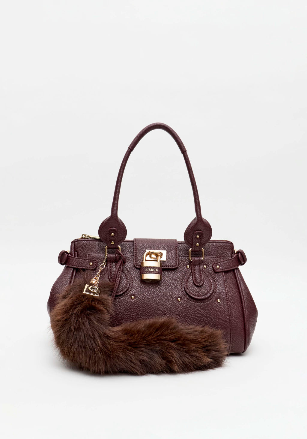 Bolsa LP Shoulder com enfeite cadeado