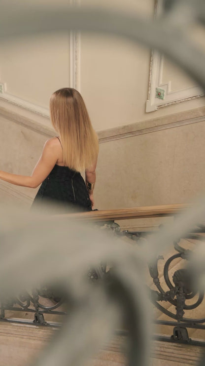 Vestido Midi Renda Laise Preta Lavinia
