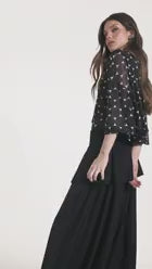 Calça Aladim Peplum - Preto
