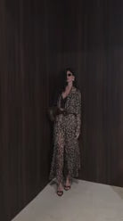 Casaco Trench Coat Animal Print - Animal Print Choco